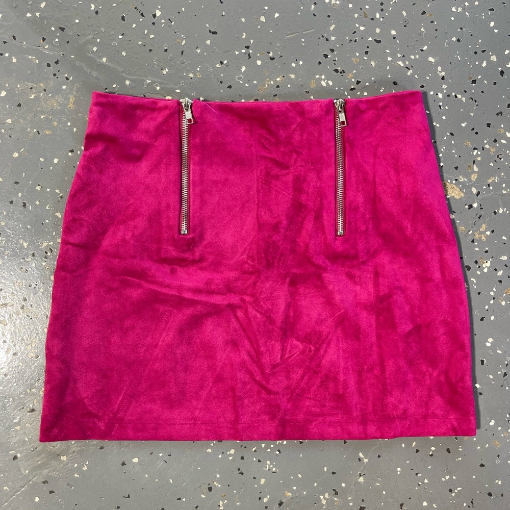 Hot pink skirt
